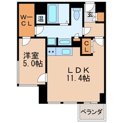 ミュプレ矢場町の物件間取画像